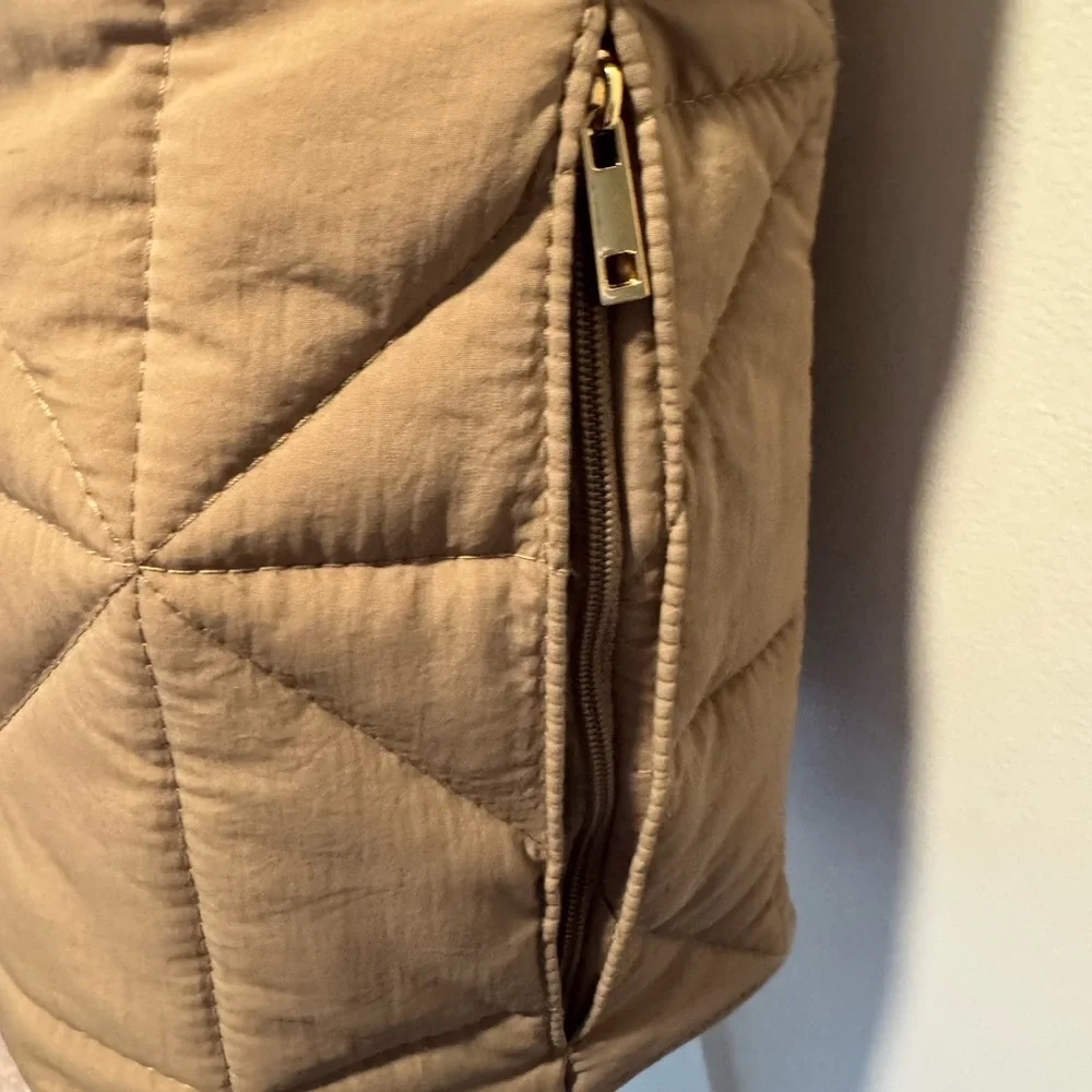 Target Quilted Beige Kate Tote Bag - Picture 10 of 15